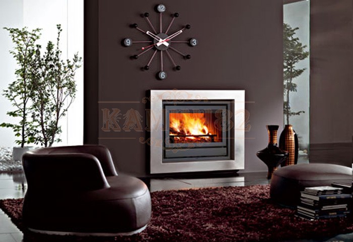Камин Edilkamin BIX BOX 62 рамка (accaio inox, с защ.пластиной) (294740)