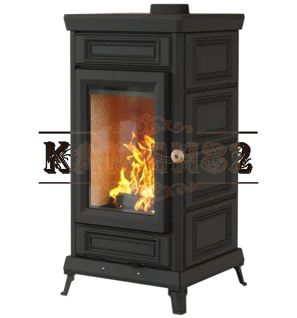 Печь-камин Астов Майолика Черный
