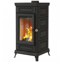 Печь-камин Астов Майолика Черный