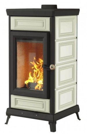 Печь-камин Астов Майолика Белый