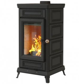 Печь-камин Астов Майолика Черный